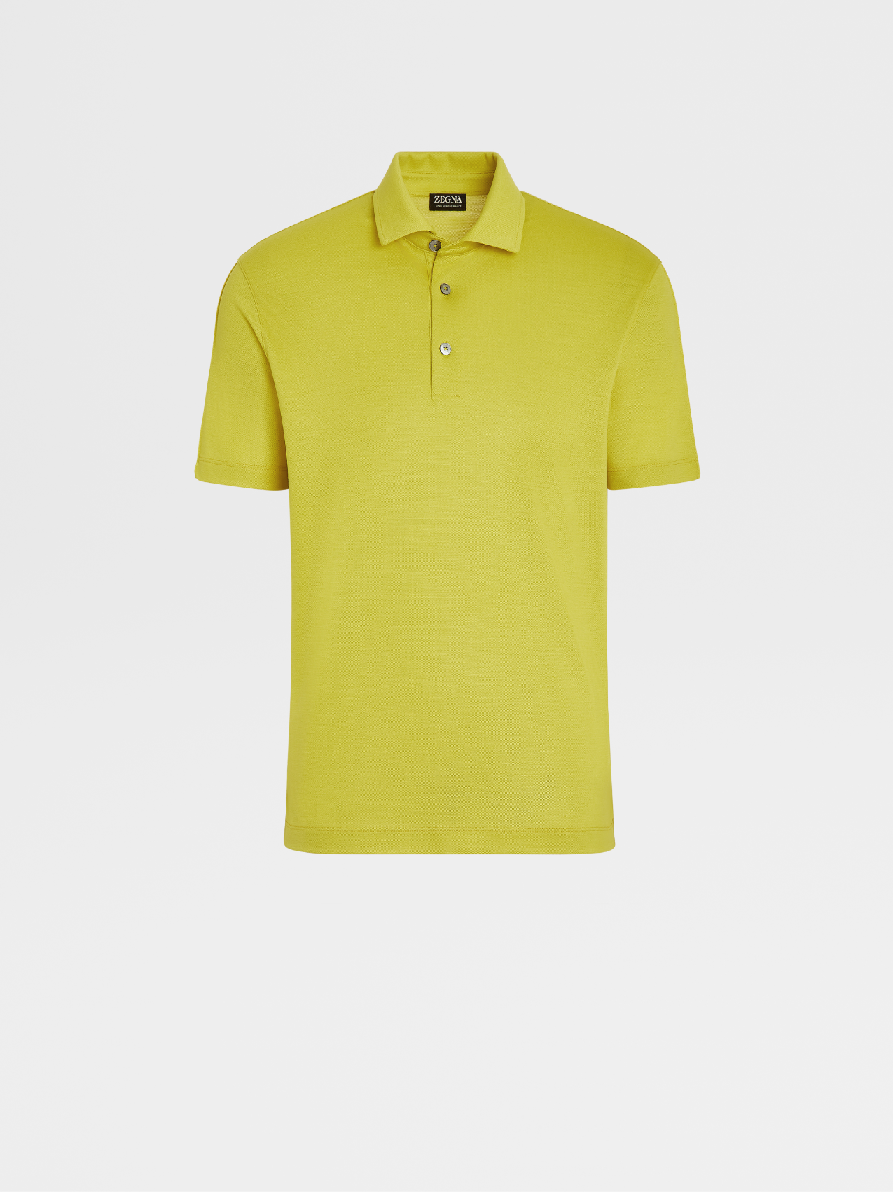 Yellow High Performance™ Wool Short-sleeve Polo
